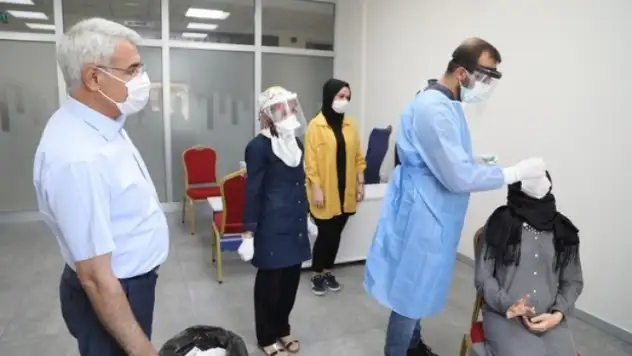 Bazı personellerimize test yaptırdık