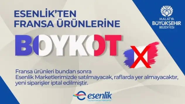 Fransa ürünlerine boykot!