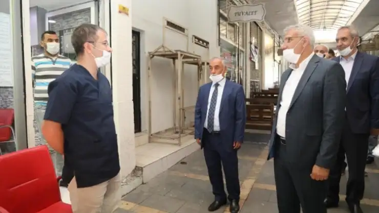 Başkan Güder esnaf ziyaretinde!