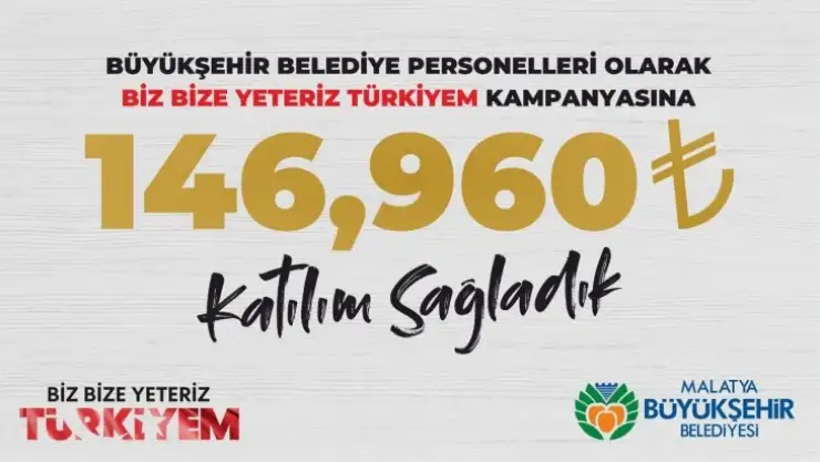 Büyükşehir çalışanından destek