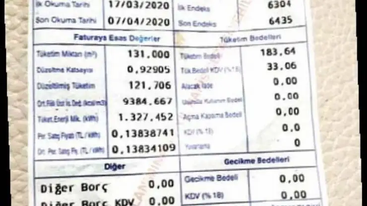 Saadet partili vekil 20 günlük faturaya isyan etti !