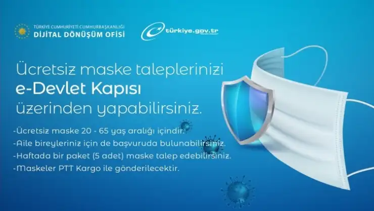 Ücretsiz maskeler evlere teslim edilecek